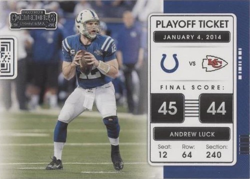 2021 Panini Contenders Andrew Luck #PLT-ALU