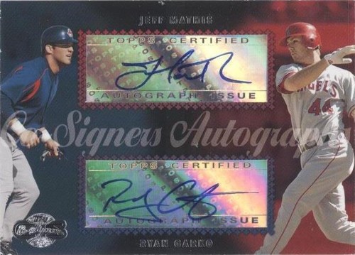 2006 Topps Co-Signers - Jeff Mathis Ryan Garko #CS-38