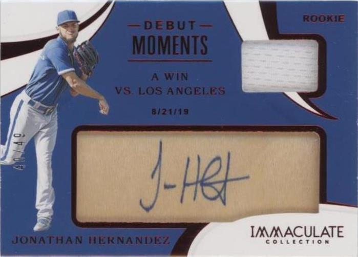 2020 Panini Immaculate Collection - Jonathan Hernandez #DM-JH