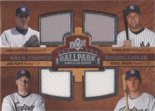 2008 Upper Deck Ballpark Collection - Andy Pettitte Derek Jeter Jake Peavy #230