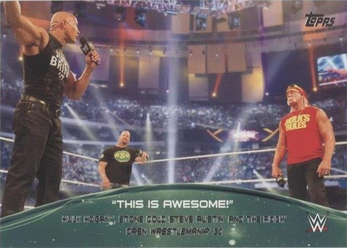 2015 Topps WWE - Hulk Hogan Steve Austin The Rock #8