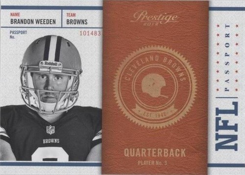 2012 Playoff Prestige Brandon Weeden #3