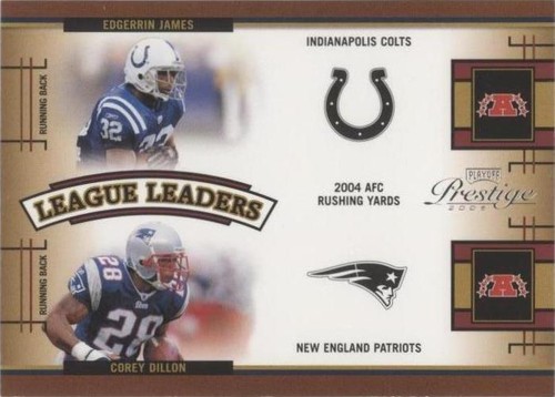2005 Playoff Prestige Corey Dillon Edgerrin James #LL-9