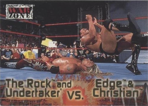 2001 Fleer WWF Raw is War - Christian Edge The Rock #61