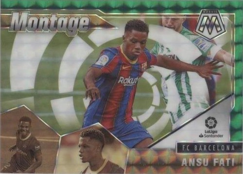 Ansu Fati 2022-23 Panini Chronicles Prizm La Liga Blue Prizm