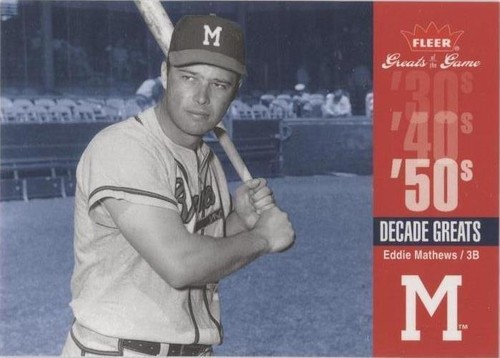 2006 Fleer Greats of the Game - Eddie Mathews #DEC-EM