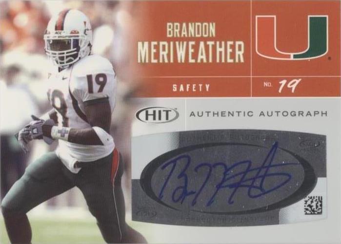 2007 SAGE Hit Brandon Meriweather #A51