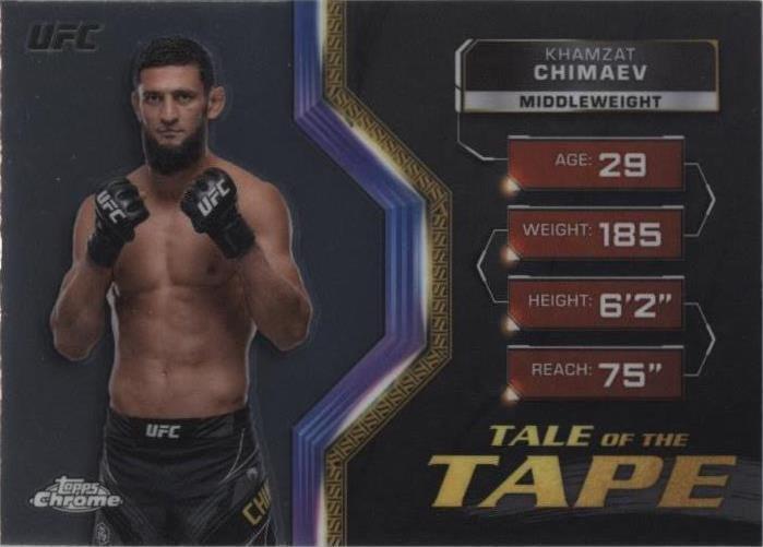 2024 Topps Chrome UFC - Khamzat Chimaev #TFT-16