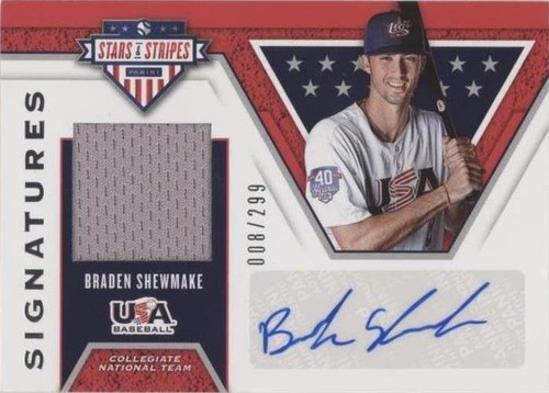 2019 Panini USA Baseball Stars & Stripes - Braden Shewmake #S-BS