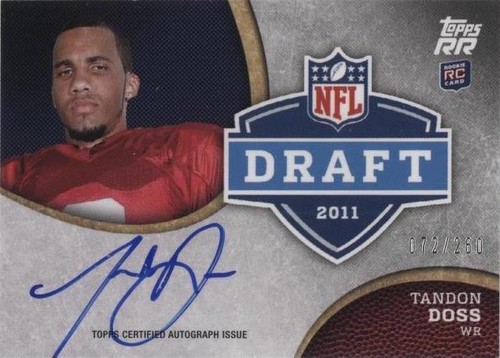 2011 Topps Rising Rookies Tandon Doss #DRA-TD
