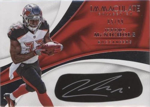 2017 Panini Immaculate Collection Jeremy McNichols #EB-JM