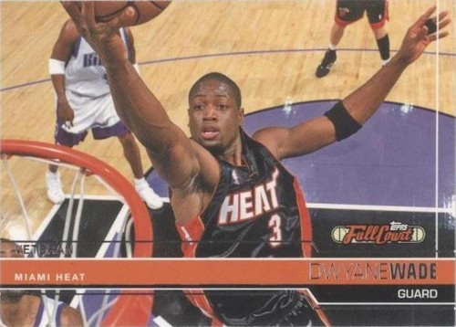 Dwyane Wade 2023-24 Topps 3 Three Full Court Signs Encased