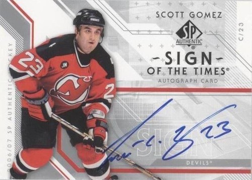 2006-07 SP Authentic - Scott Gomez #ST-GO