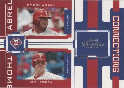 2005 Playoff Prestige - Bobby Abreu Jim Thome #C-4
