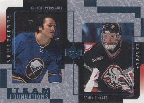 2000-01 Upper Deck Legends - Dominik Hasek Gilbert Perreault #18