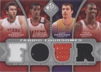 2009-10 SP Game Used - Andrea Bargnani/LaMarcus Aldridge/Tyrus Thomas/Adam Morrison #F4-TAMB