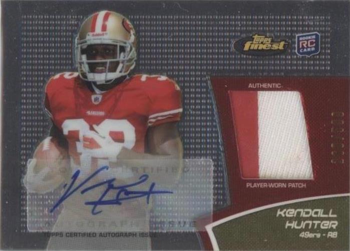 2011 Topps Finest Kendall Hunter #RAP-KH