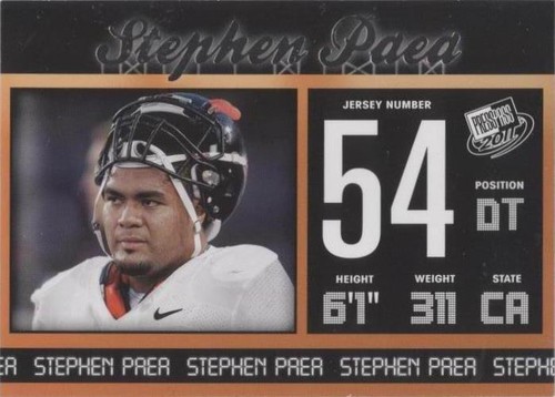 2011 Press Pass Stephen Paea #34