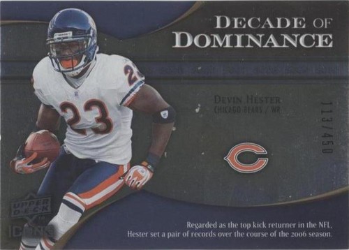 2009 Upper Deck Icons Devin Hester #DD-DH