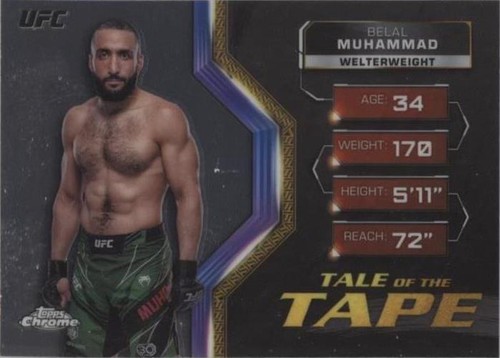 2024 Topps Chrome UFC - Belal Muhammad #TFT-15