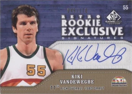 2009-10 SP Game Used - Kiki Vandeweghe #RR-KV