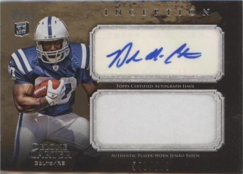 2011 Topps Inception Delone Carter #AJP-DC