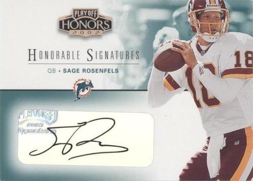 2002 Playoff Honors Sage Rosenfels #HS-17