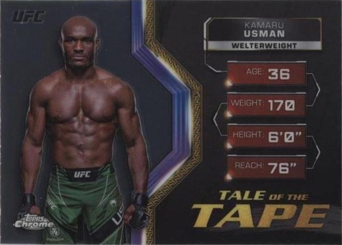 2024 Topps Chrome UFC - Kamaru Usman #TFT-13