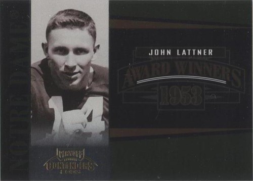 2006 Playoff Contenders Johnny Lattner #AW-30