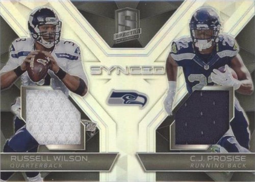 2017 Panini Spectra C.J. Prosise Russell Wilson #30