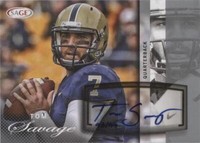 2014 SAGE Autographed Football Tom Savage #A44