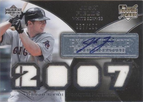 2007 Upper Deck Exquisite Rookie Signatures - Josh Fields #177