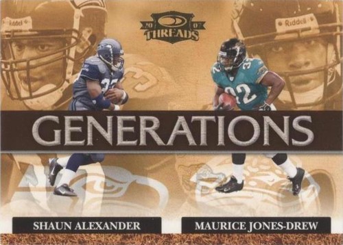 2007 Donruss Threads Maurice Jones-Drew Shaun Alexander #G-12