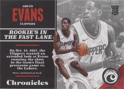 2017-18 Panini Chronicles - Jawun Evans #145