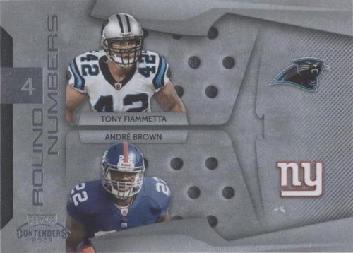 2009 Playoff Contenders Andre Brown Tony Fiammetta #24
