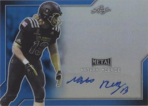2017 Leaf Metal U.S. Army All-American Bowl Nathan Mcbride #BA-NMB
