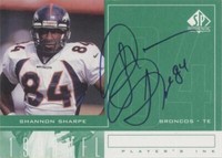 1998 SP Authentic Shannon Sharpe #SS