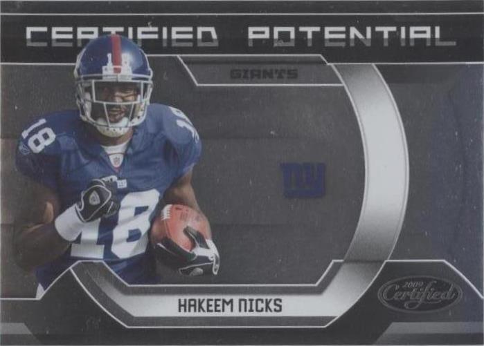 Hakeem Nicks #23 2009 certificado