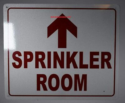 Sprinkler Room with Arrow UP Sign, Engineer Grade Reflective