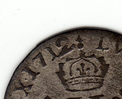 French Colonial Very Nice 1712/1 AA billon 15 deniers half Mousquetaire