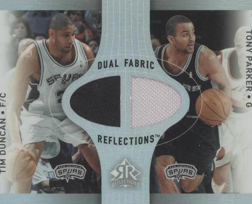 2006-07 Upper Deck Reflections - Tony Parker/Tim Duncan #DR-DP