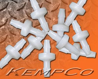 (10) 1/4'' High Flow Inline Check Valve Kynar Viton HHO Auto Boat Ozone Spa Pool