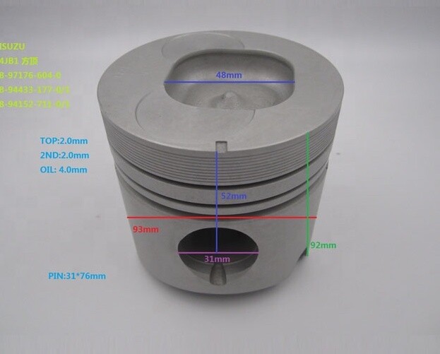 8-94152-711-0 8-94433-177-0 PISTON,PIN ,PIN RING FOR 4JB1