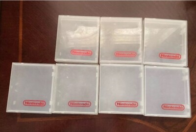 NES Lot Of 7 Game Cases - Nintendo Hard Shell Clam Cases