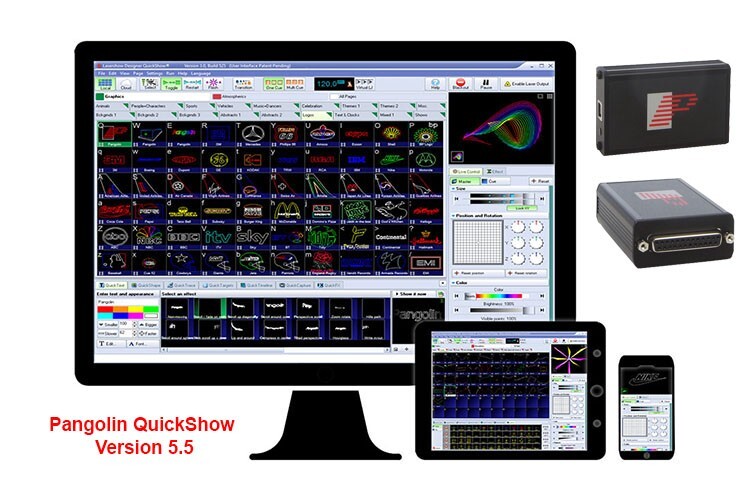 配信機器・PA機器・レコーディング機器 PANGOLIN QUICKSHOW FB3-QS ILDA-USB Pangolin QuickShow FB3 Laser Control Software USB ILDA