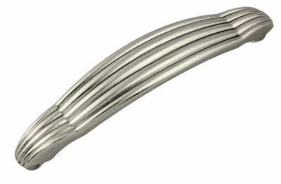 (5 Pack) 4-1/2 inch Art Deco Pull Satin Chrome