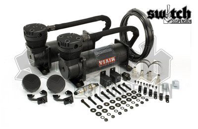 Viair 480C Dual Pack Stealth Black Air Ride Bag Suspension Compressor (48042)