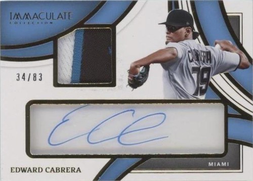 2022 Panini Immaculate Collection - Edward Cabrera #ICP-EC