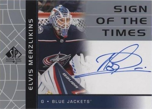 2022-23 Upper Deck Hockey Card #53 Elvis Merzlikins Columbus