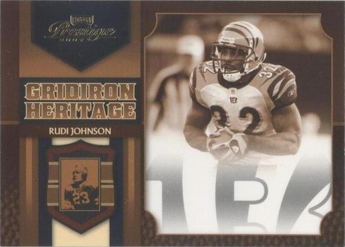 2007 Playoff Prestige Rudi Johnson #GH-46